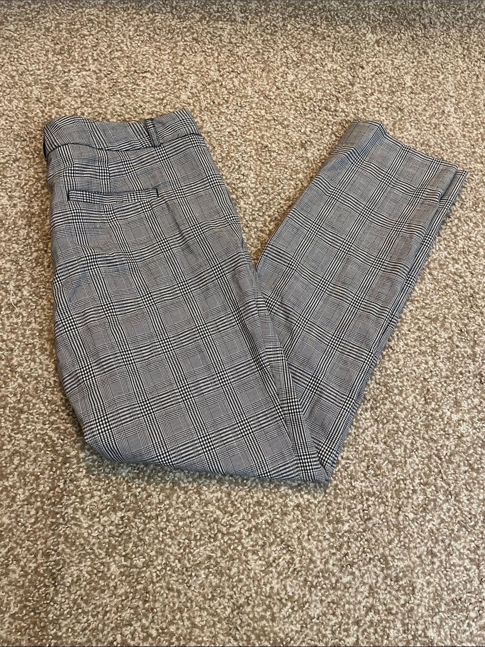 Banana Republic Ryan Plaid Straight Leg Dress Pants